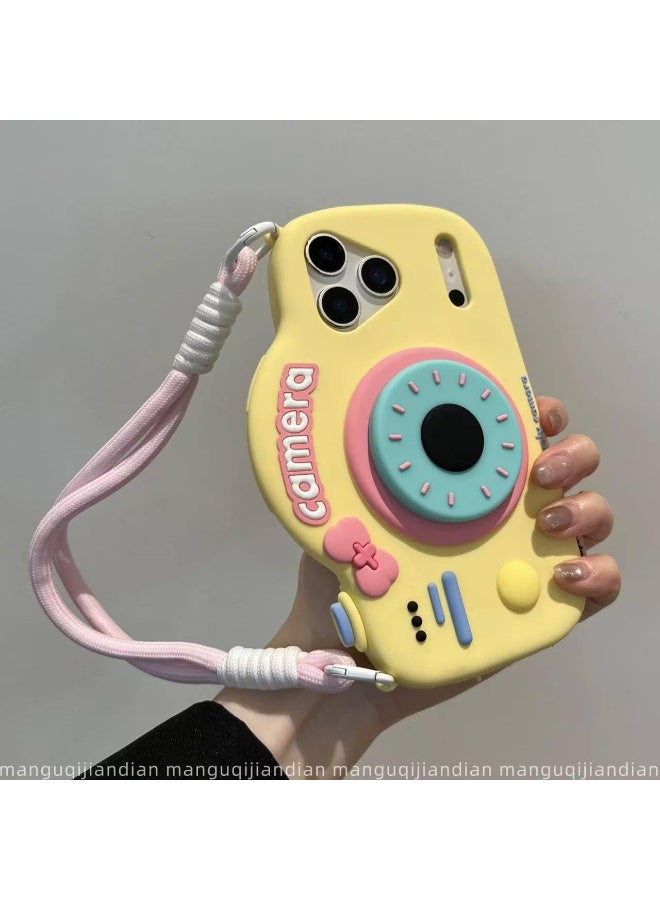 Ecosystem Premium Soft Silicone Case 3D Cartoon for iPhone 17 Pro Max Shockproof Full Protection,Fun Aesthetic Cover, Cute Cartoon Women Girls Kids For Phone 17 Pro Max (Camera with Pop Socket) - Image 3